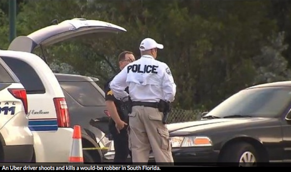 Uber Driver Defends Self & Passenger, Stops Robber Dead